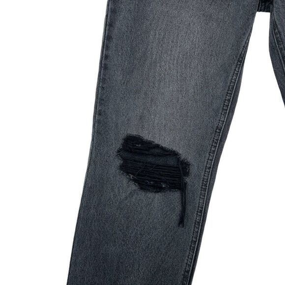 KanCan Dixon Jeans Women's Size 9 Black Ultra High Rise 90s Distressed Boyfriend - Picture 6 of 12